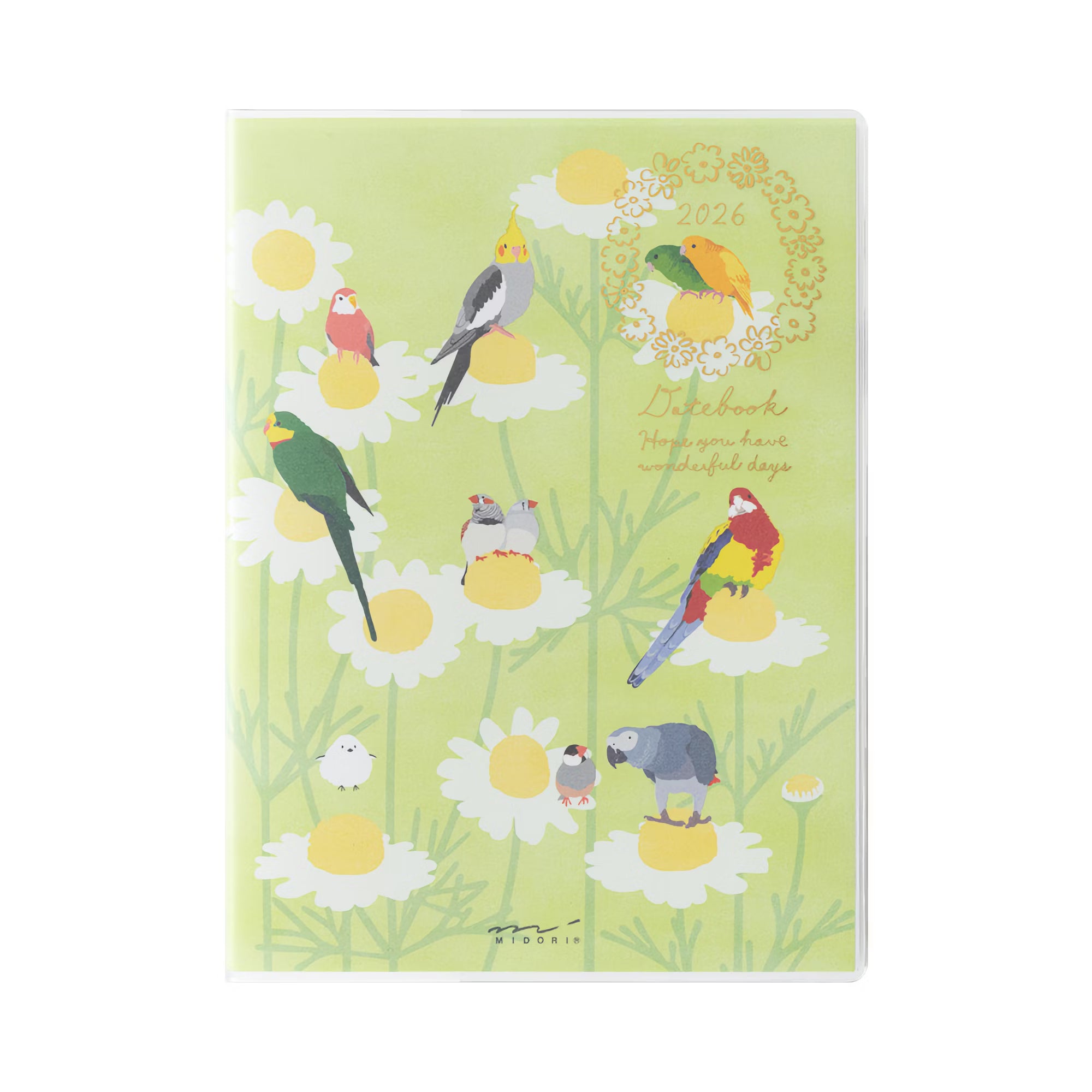 Agenda 2026 MIDORI Pocket Diary - A6 - Oiseau