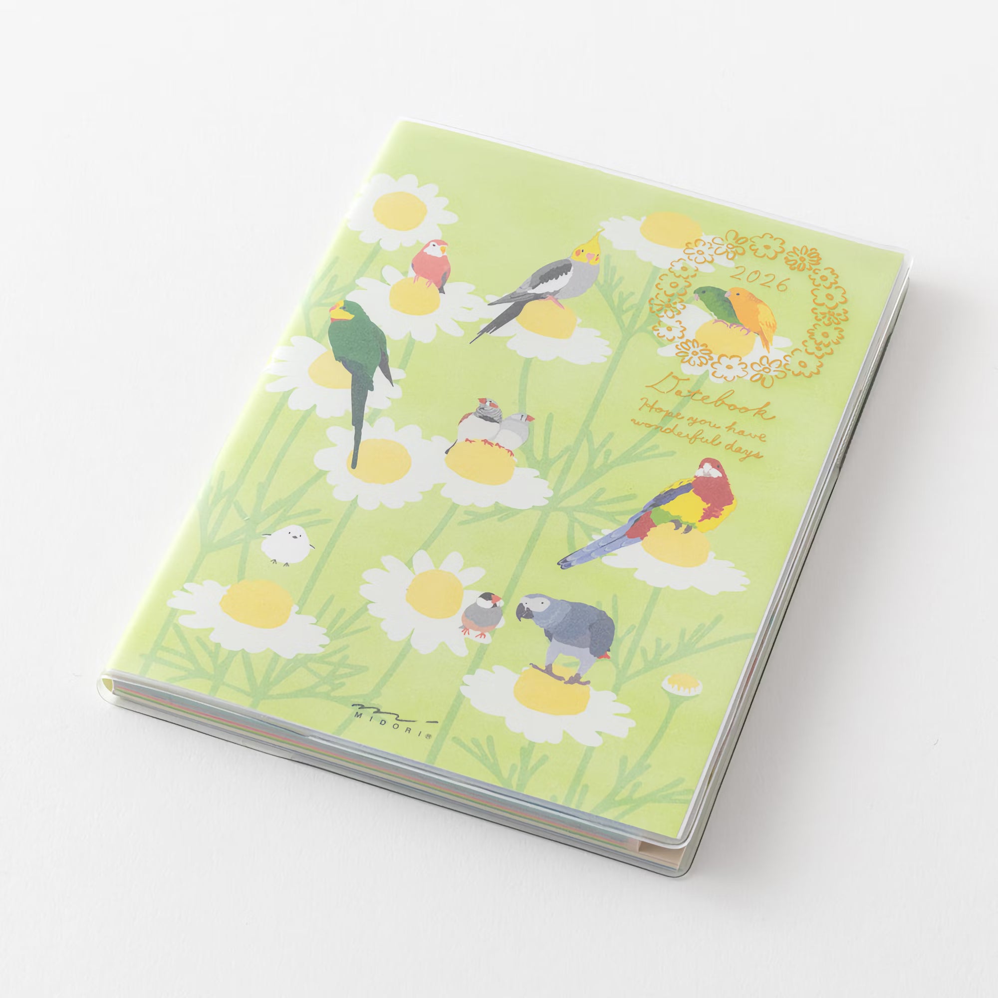 Agenda 2026 MIDORI Pocket Diary - A6 - Oiseau