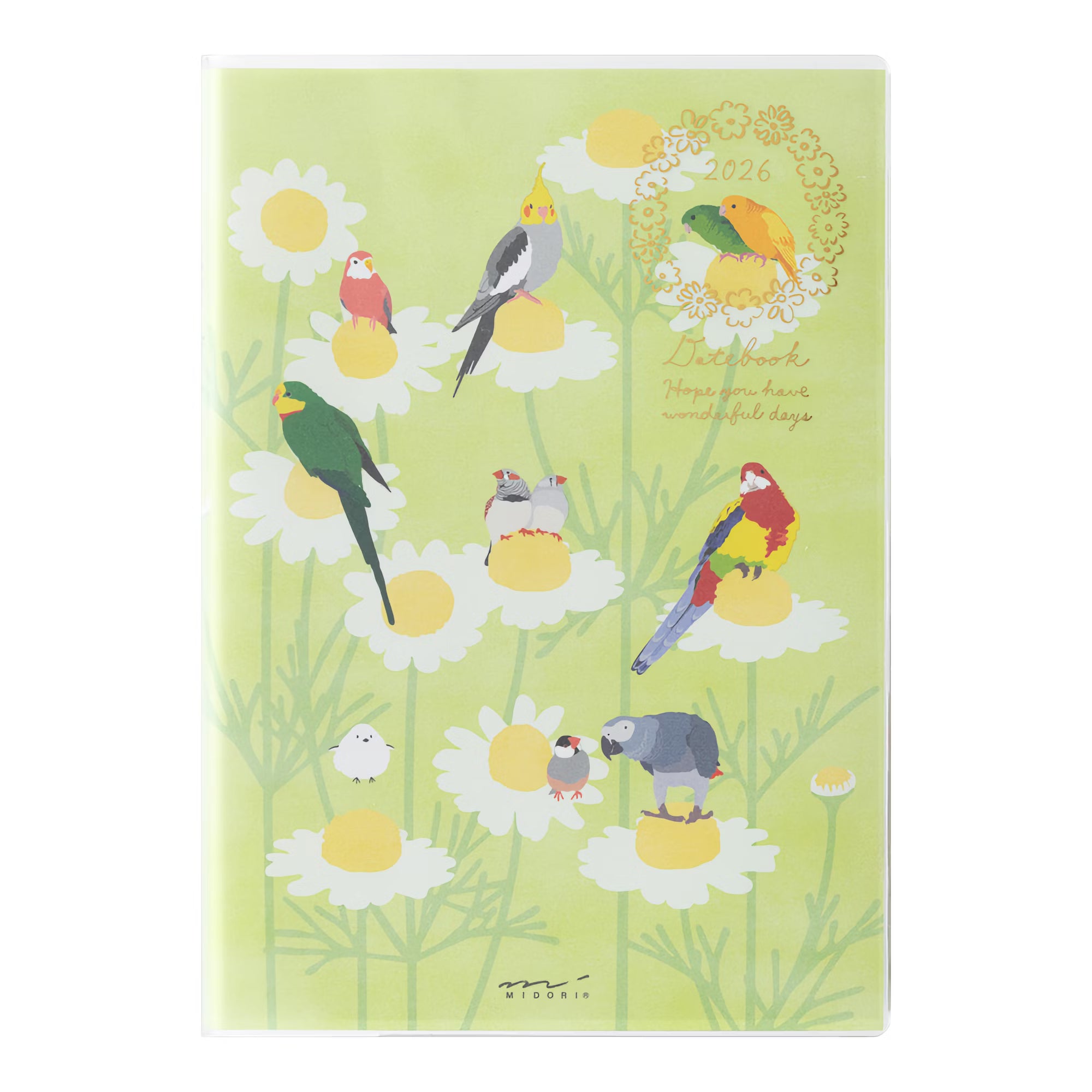 Agenda 2026 MIDORI Pocket Diary - B6 - Oiseau