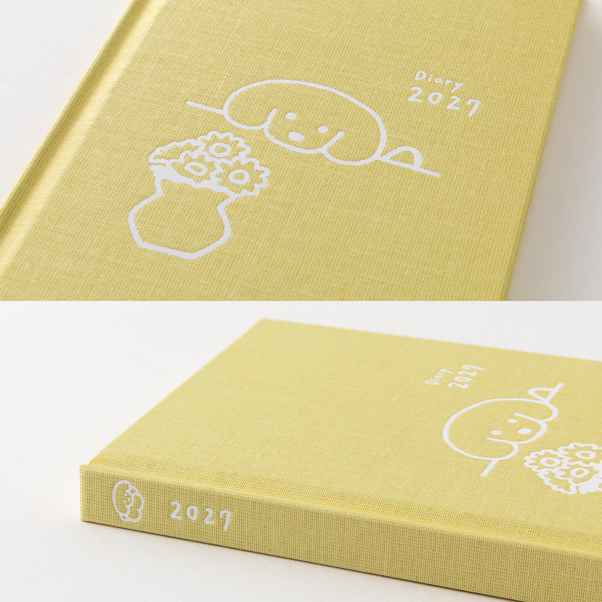 Agenda 2027 MIDORI Diary Book - B6 - Chien (jaune)