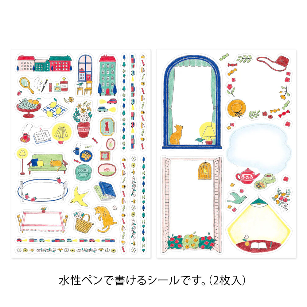 Stickers repositionnables MIDORI Yuru Log - Lifestyle