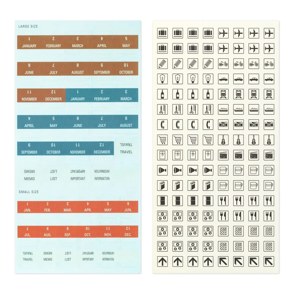 TRAVELER'S notebook - set de stickers 2027