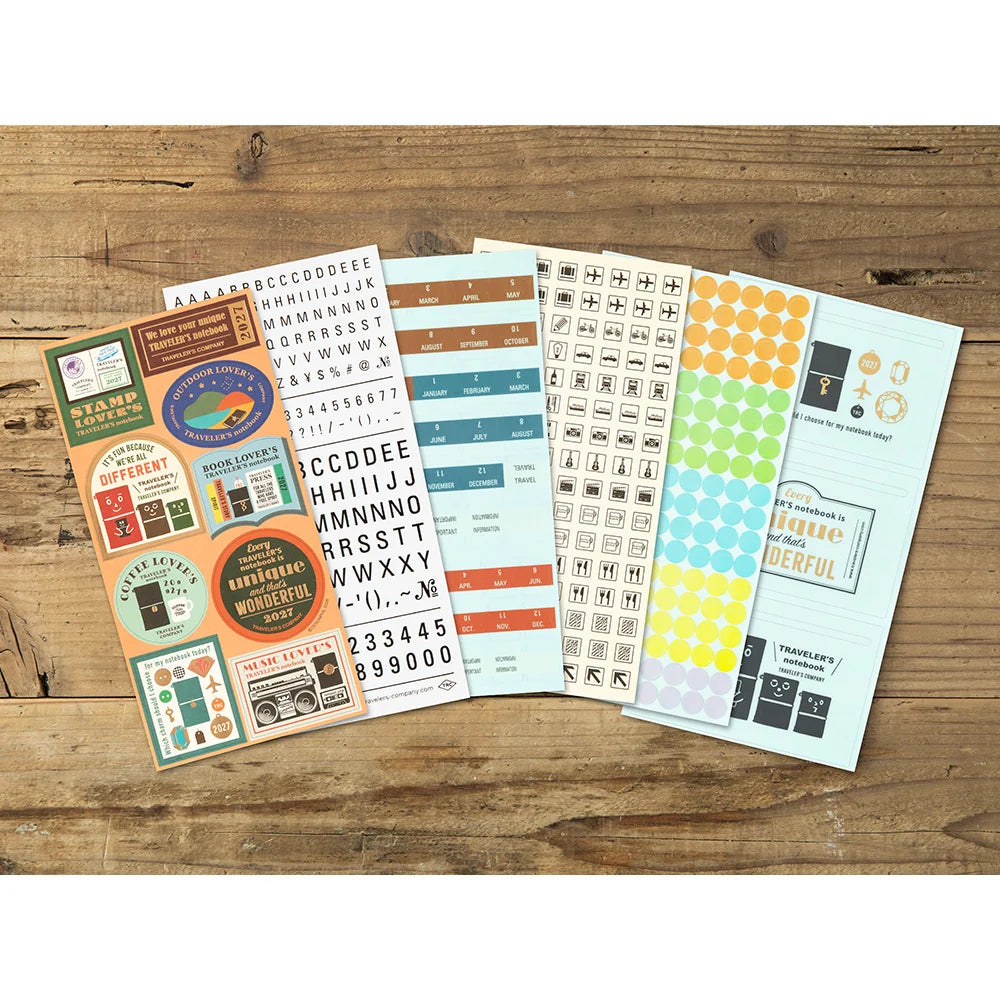 TRAVELER'S notebook - set de stickers 2027