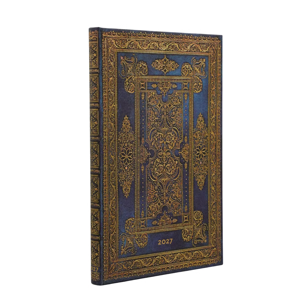 Agenda 2027 PAPERBLANKS Luxe Bleu - 1 semaine sur 2 pages - Maxi - Hardcover - Horizontal - 176p
