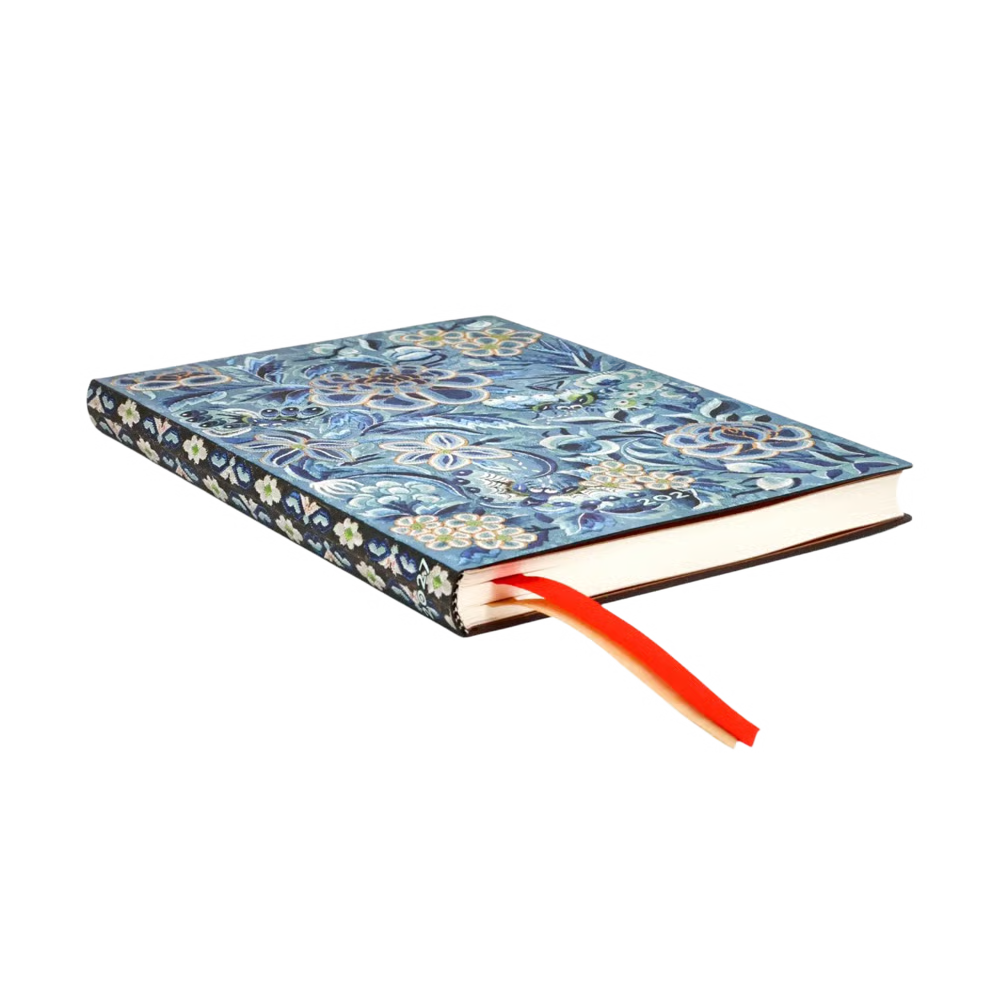 Agenda 2027 PAPERBLANKS Saule Bleu - 1 semaine sur 2 pages - Midi - Softcover - Horizontal - 176p