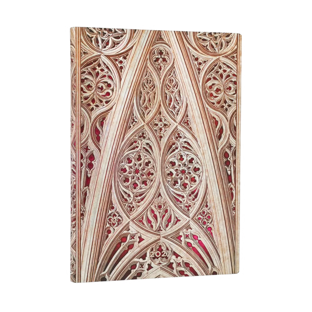 Agenda 2027 PAPERBLANKS Voûte de la Cathédrale de Milan (Bordeaux) - 1 semaine sur 2 pages - Midi - Softcover - Vertical - 176p