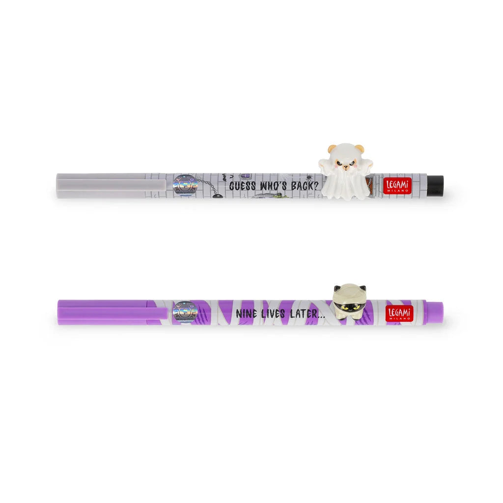 Set de 2 stylos LEGAMI à encre gel Lovely Friends - Halloween Edition - Spooky Party