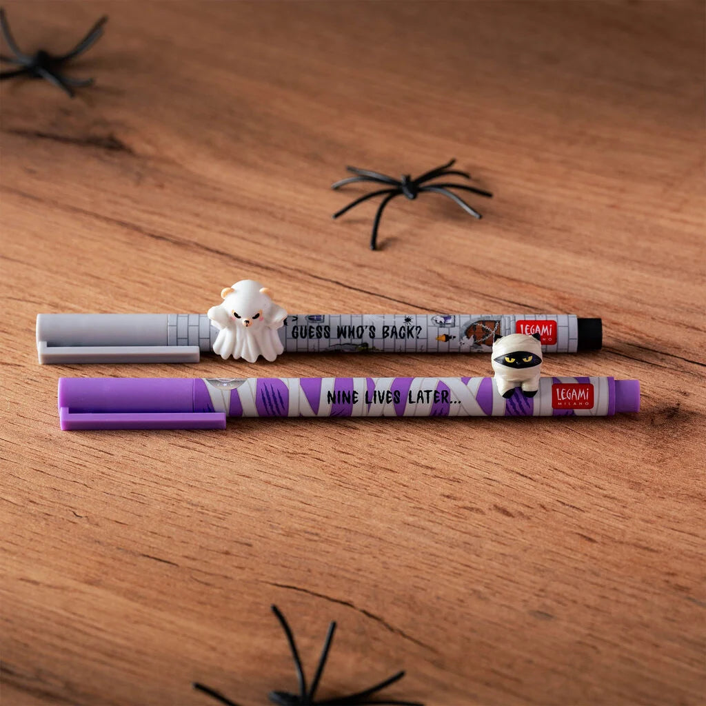 Set de 2 stylos LEGAMI à encre gel Lovely Friends - Halloween Edition - Spooky Party