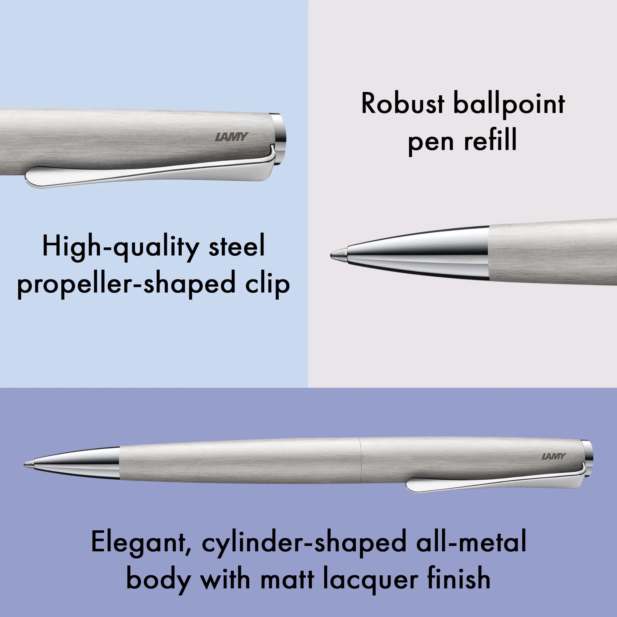Stylo bille LAMY studio - Brushed
