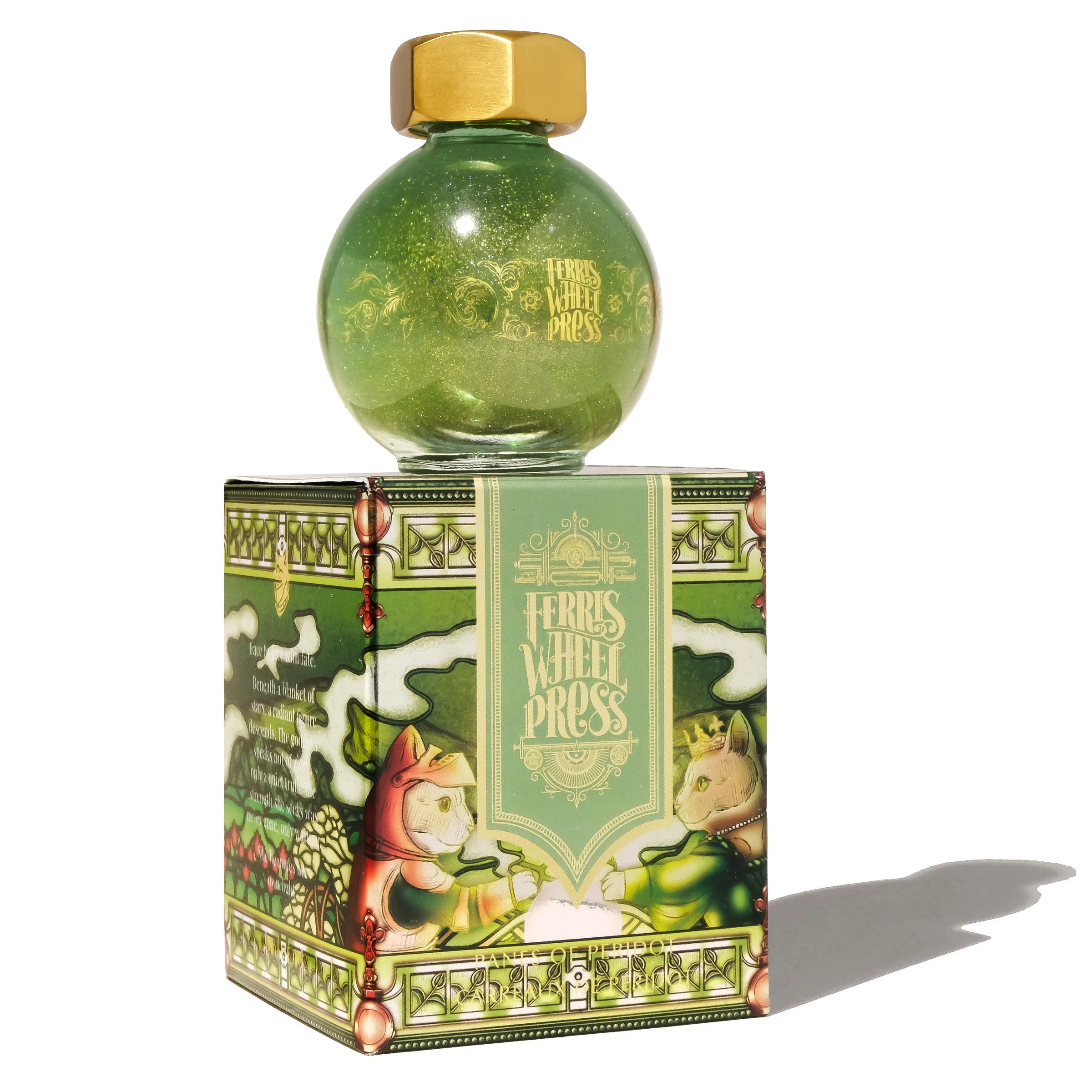 Flacon d'encre FERRIS WHEEL PRESS - FerriTales - The Book of Knights Series | Panes of Peridot (20ml)