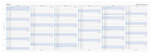 Recharge agenda FILOFAX 2027 - Personal - Planning annuel vertical (français)
