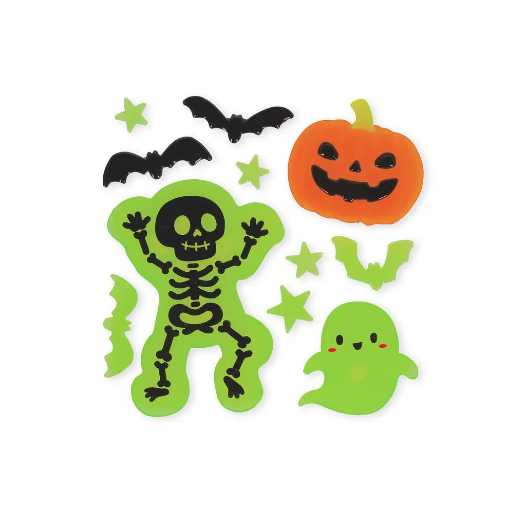 Set de 11 autocollants en gel pour fenêtre LEGAMI - Halloween Edition - Windo-Glow