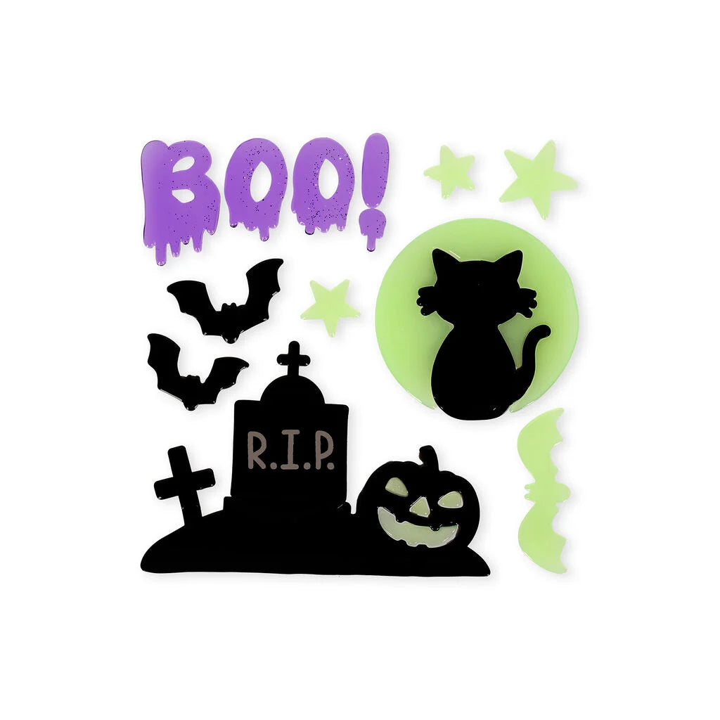 Set de 13 autocollants en gel pour fenêtre LEGAMI - Halloween Edition - Windo-Glow