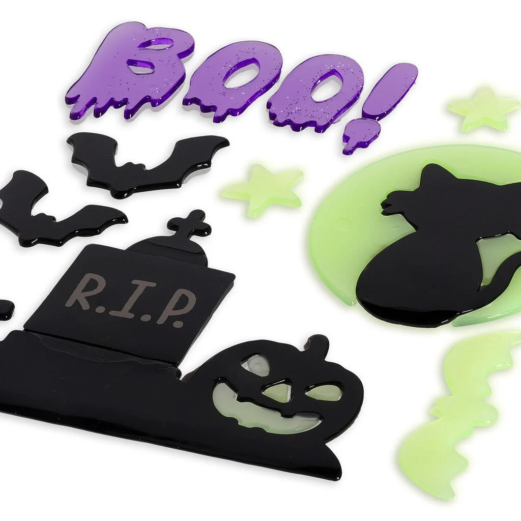 Set de 13 autocollants en gel pour fenêtre LEGAMI - Halloween Edition - Windo-Glow