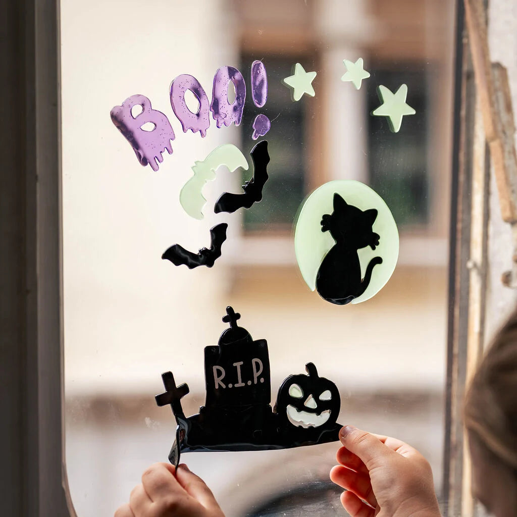 Set de 13 autocollants en gel pour fenêtre LEGAMI - Halloween Edition - Windo-Glow