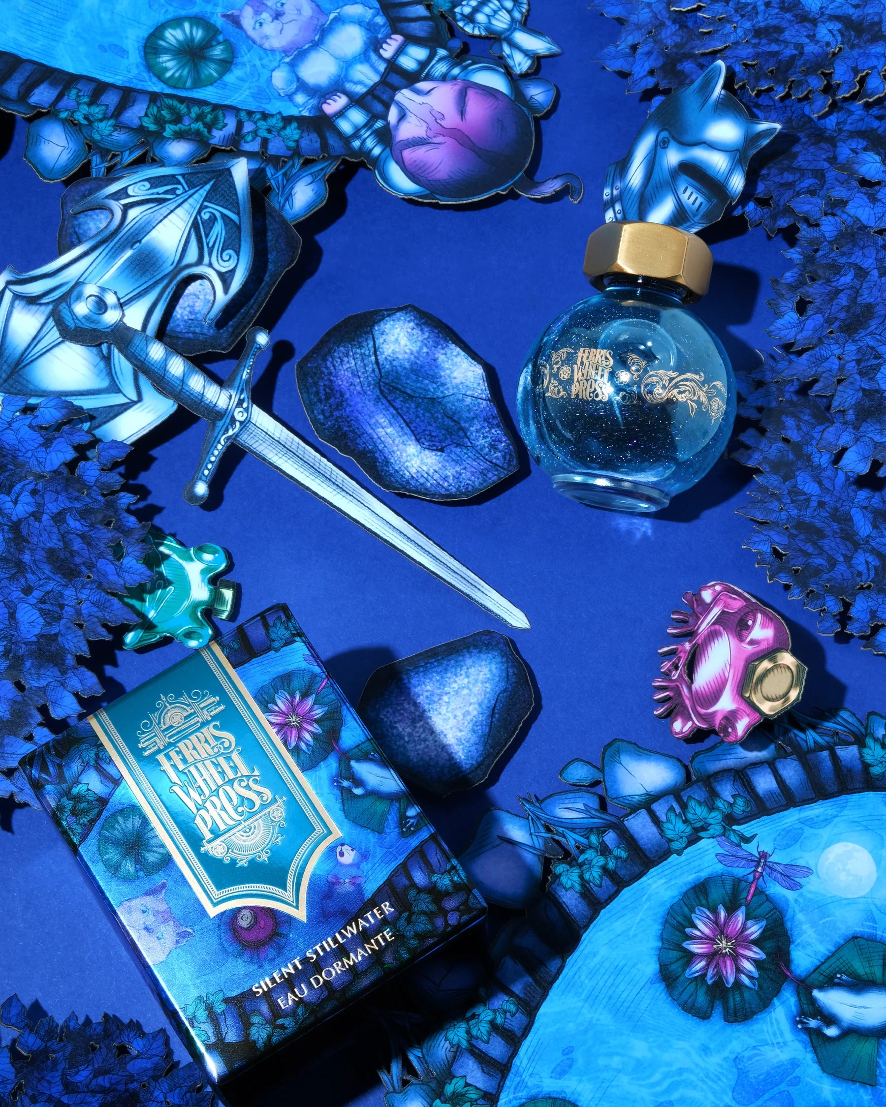 Flacon d'encre FERRIS WHEEL PRESS - FerriTales - The Book of Knights Series | Silent Stillwater (20ml)