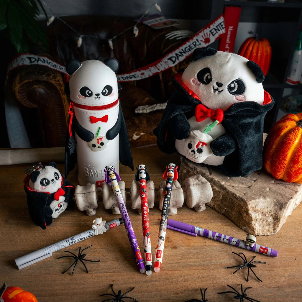 Trousse 2-en-1 LEGAMI Kawaii - Halloween Edition - Panda « Bam-Boo »