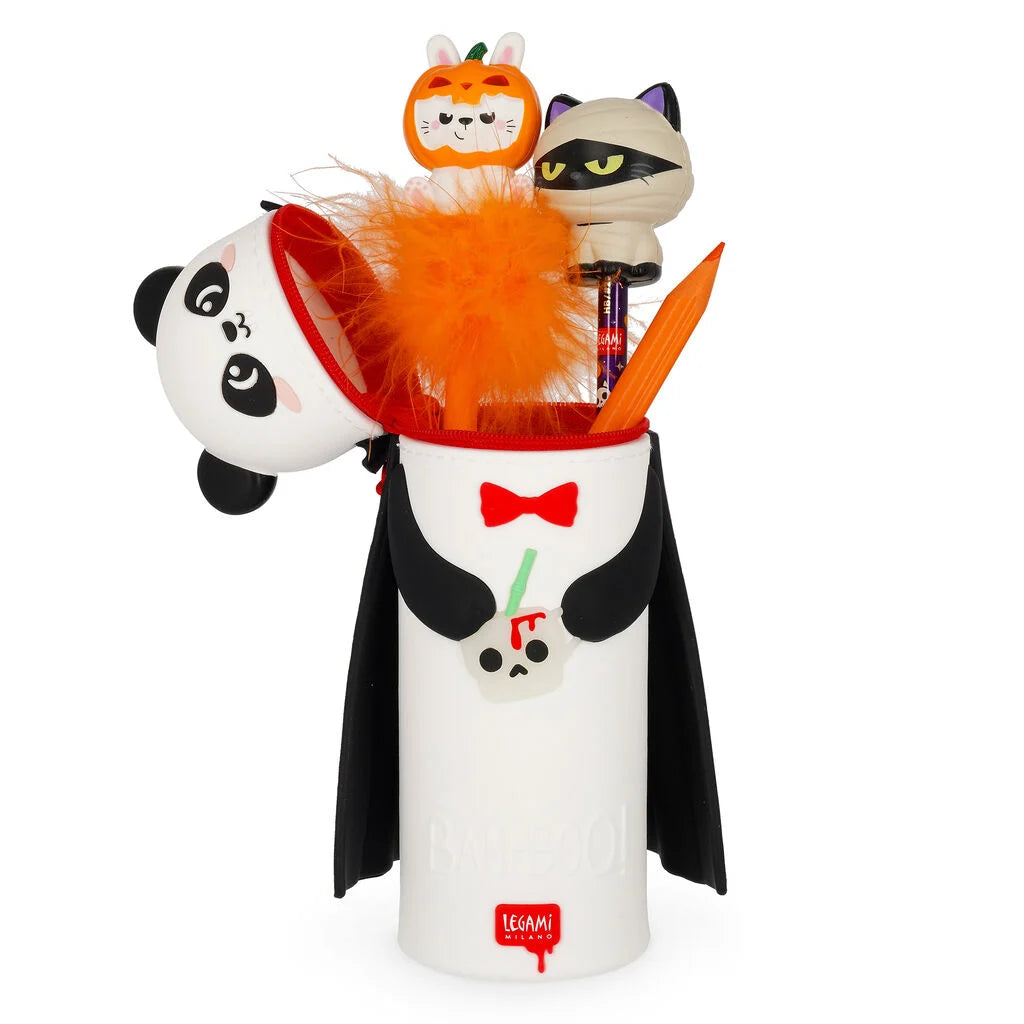Trousse 2-en-1 LEGAMI Kawaii - Halloween Edition - Panda « Bam-Boo »
