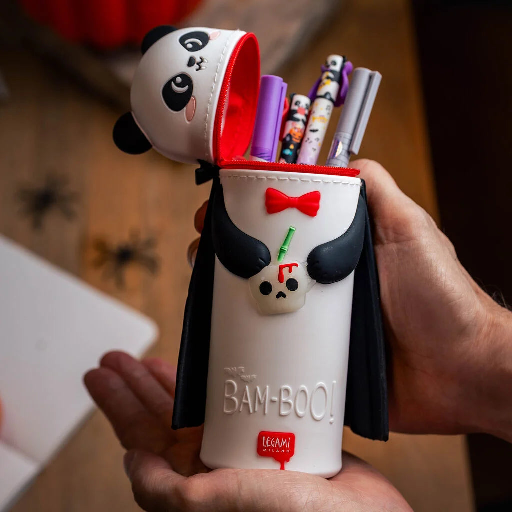 Trousse 2-en-1 LEGAMI Kawaii - Halloween Edition - Panda « Bam-Boo »