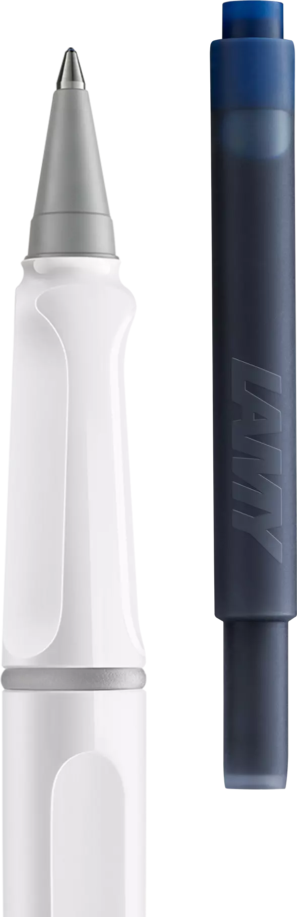 Stylo roller à cartouches LAMY safari - White