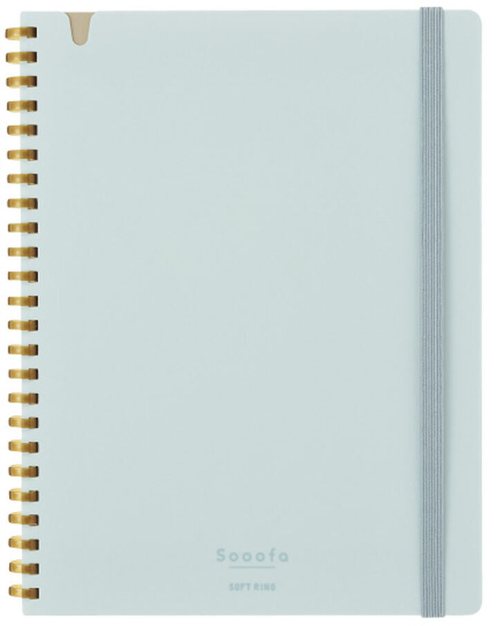 Carnet KOKUYO Soft Ring Sooofa - A5 - Softcover - Quadrillé - Light Blue
