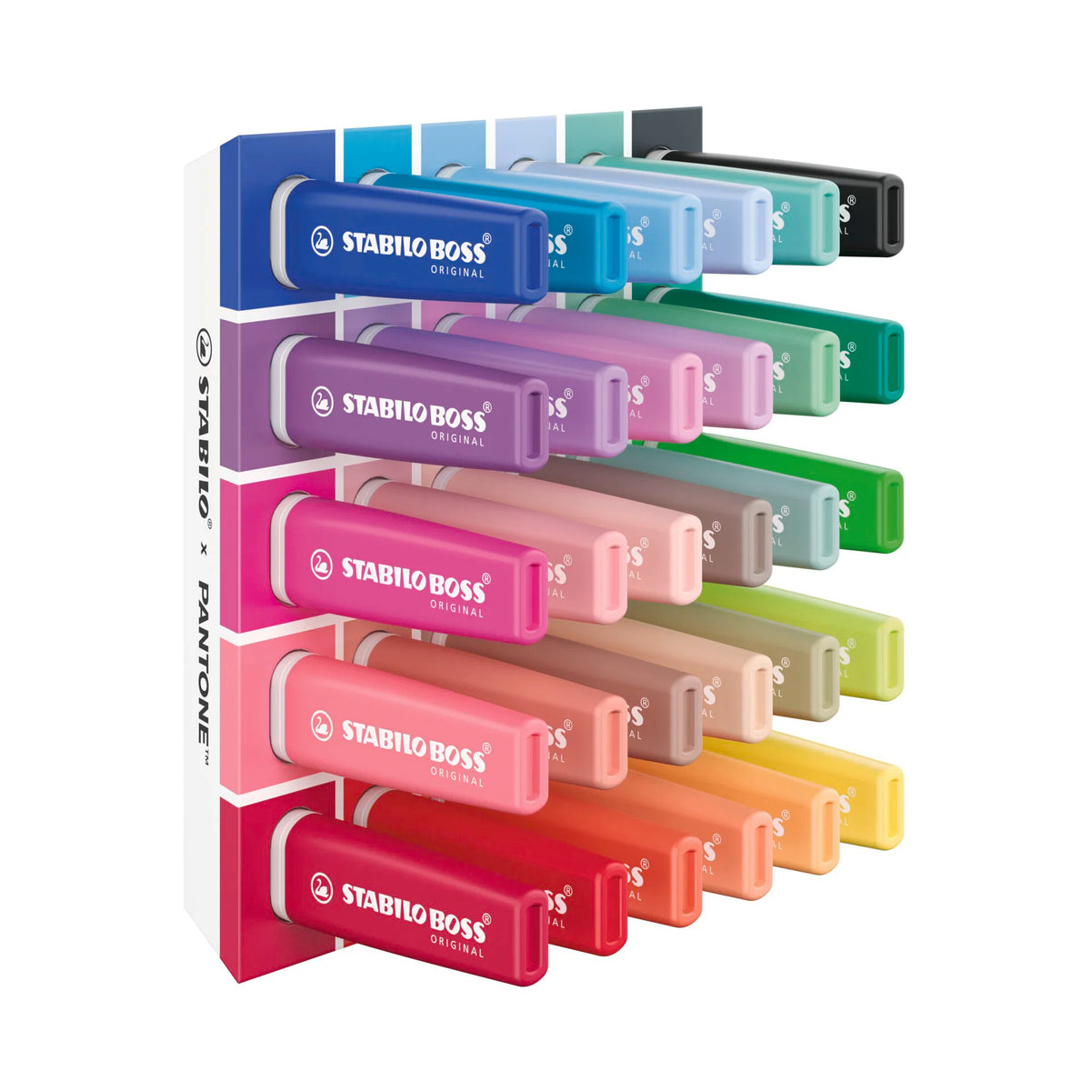 STABILO BOSS ORIGINAL x PANTONE - Set de bureau de 30 surligneurs