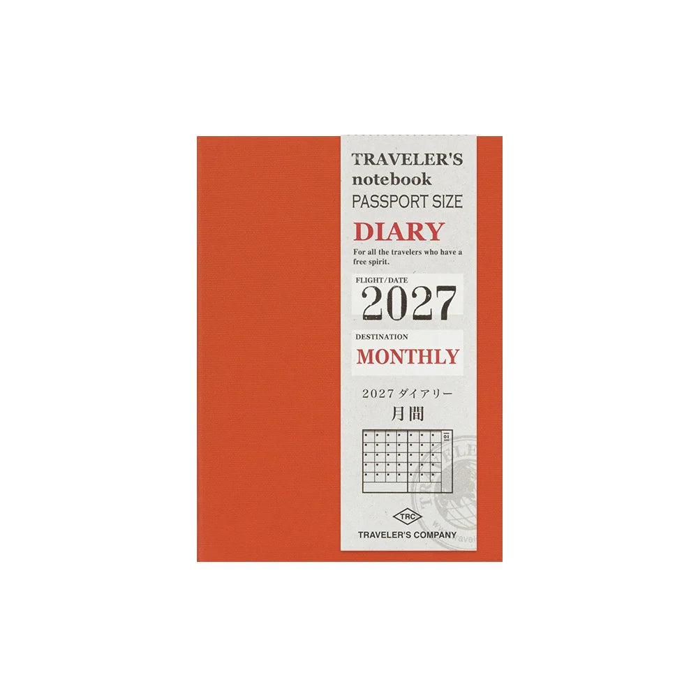 TRAVELER'S notebook - agenda mensuel 2027 (passport size)