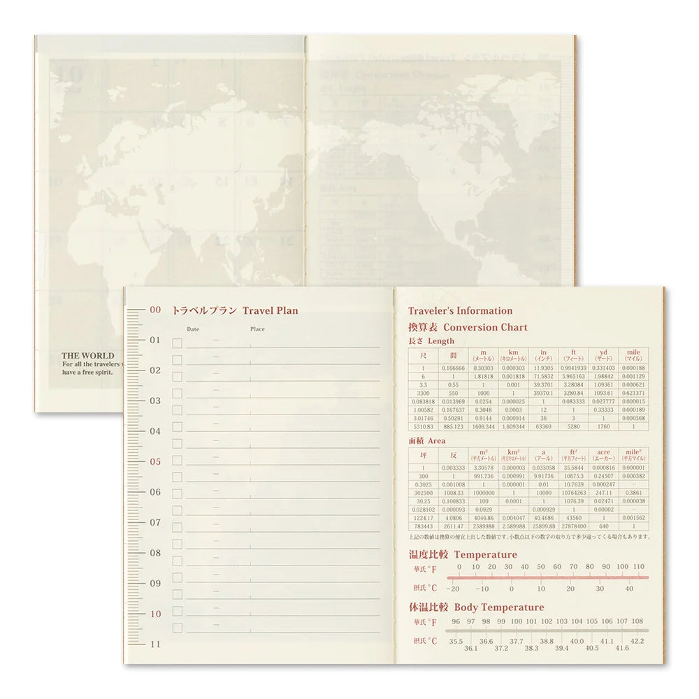 TRAVELER'S notebook - agenda mensuel 2027 (passport size)