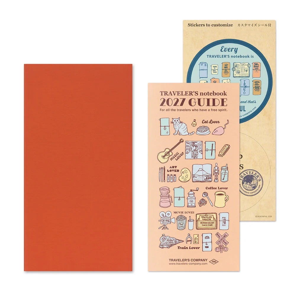 TRAVELER'S notebook - agenda mensuel 2027 (regular size)