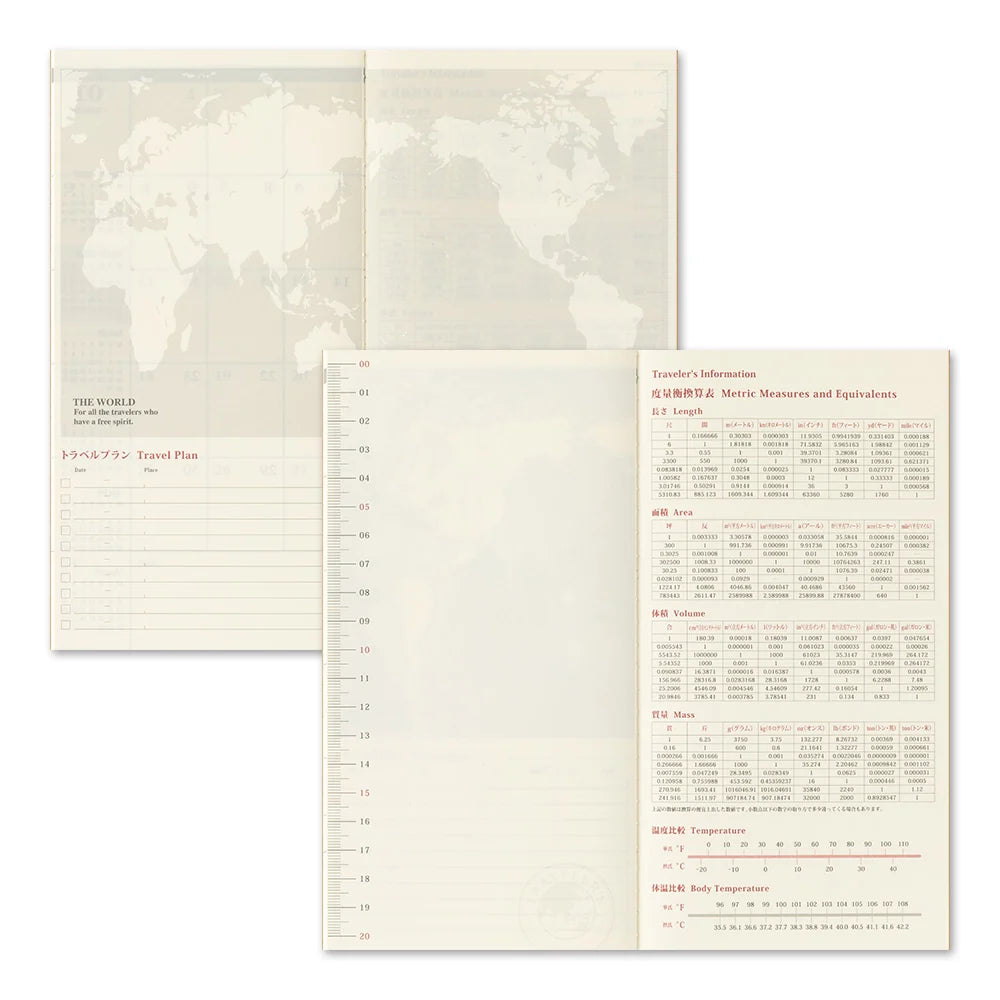 TRAVELER'S notebook - agenda mensuel 2027 (regular size)