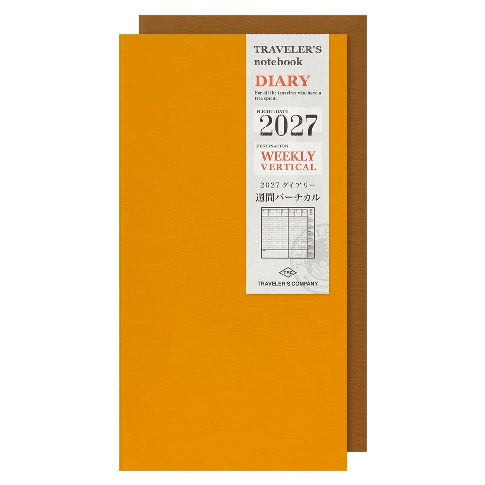 TRAVELER'S notebook - agenda semainier 2027 avec notes (regular size)