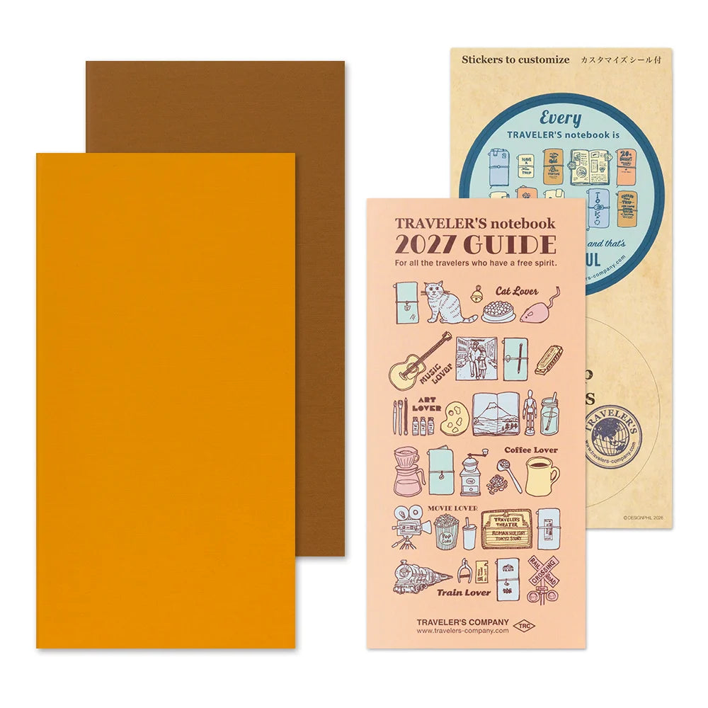 TRAVELER'S notebook - agenda semainier 2027 avec notes (regular size)