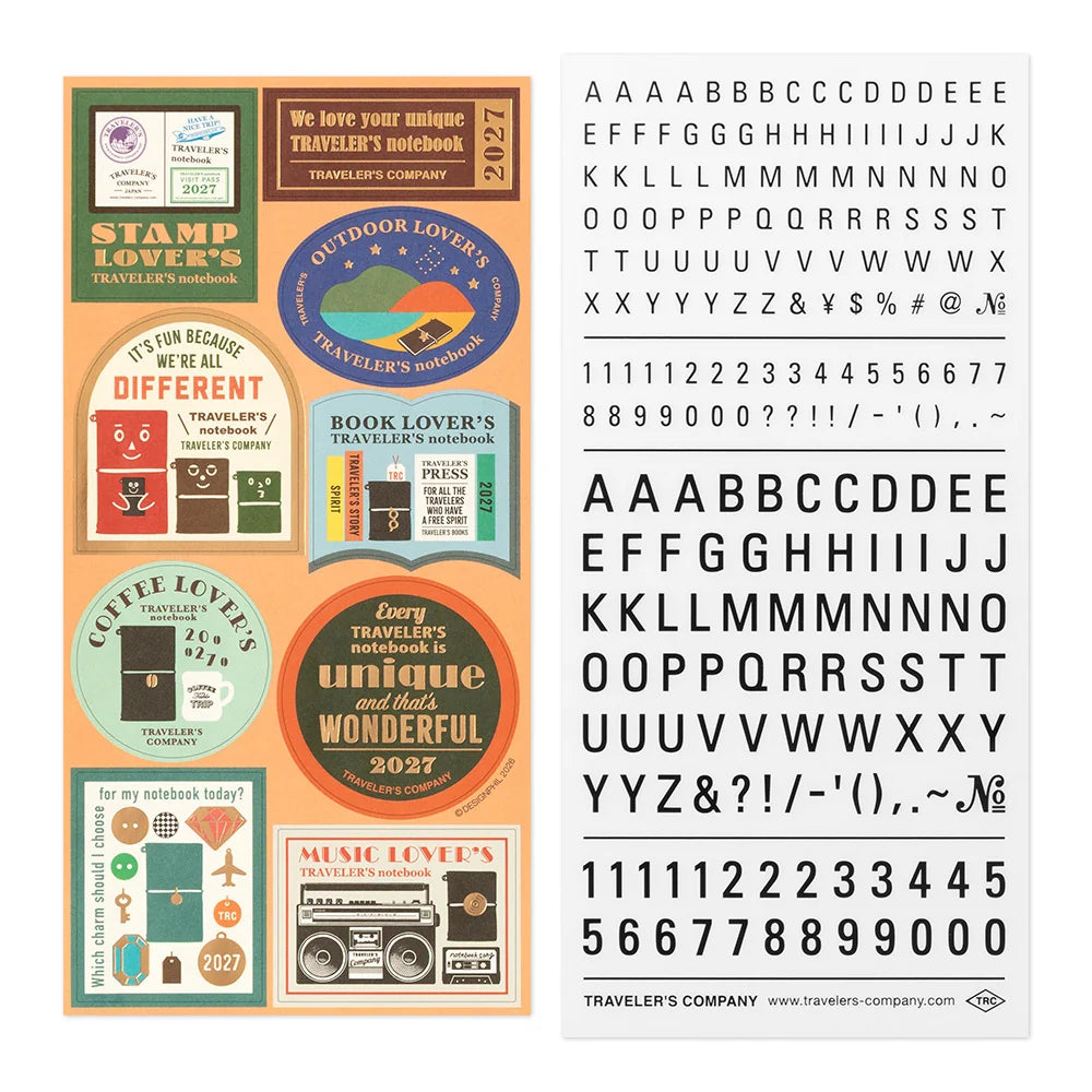 TRAVELER'S notebook - set de stickers 2027