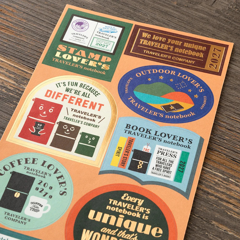 TRAVELER'S notebook - set de stickers 2027