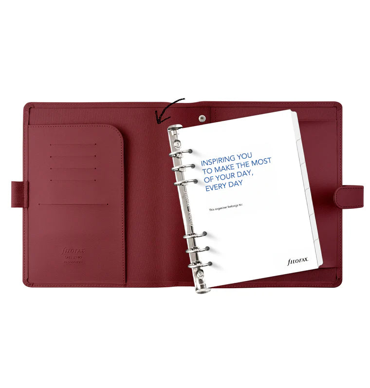 Organiseur FILOFAX Saffiano - A5 - Dark Cherry