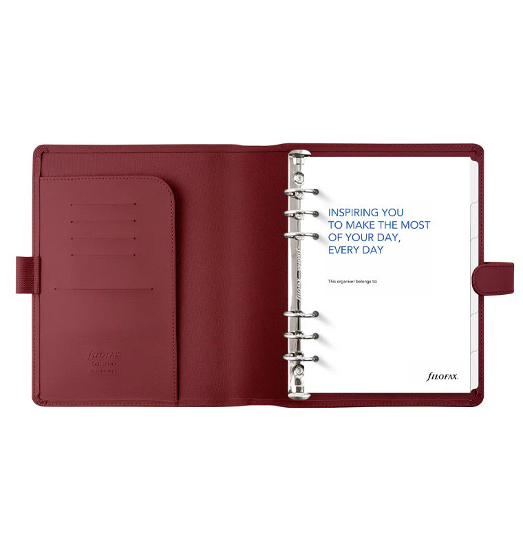 Organiseur FILOFAX Saffiano - A5 - Dark Cherry