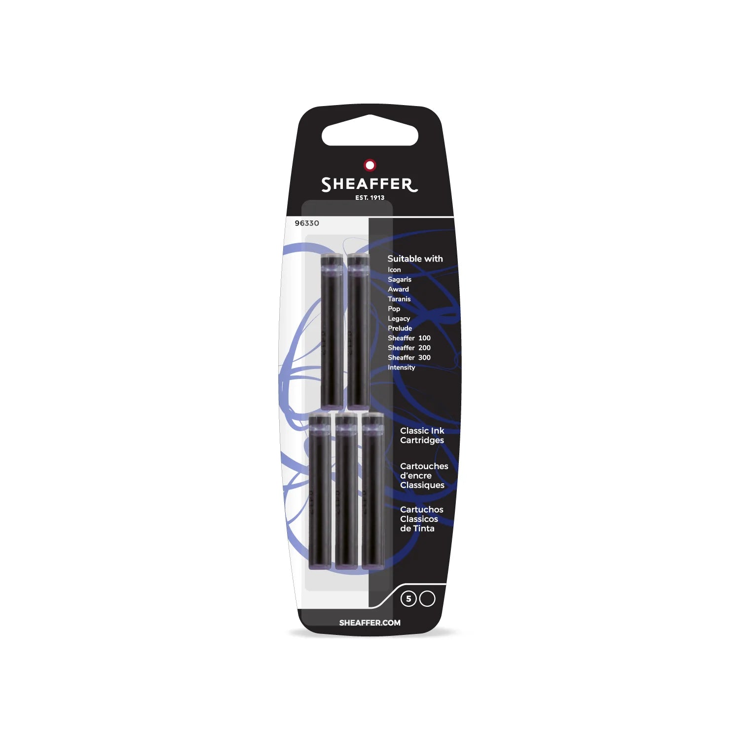 Cartouches d'encre SHEAFFER - Noir