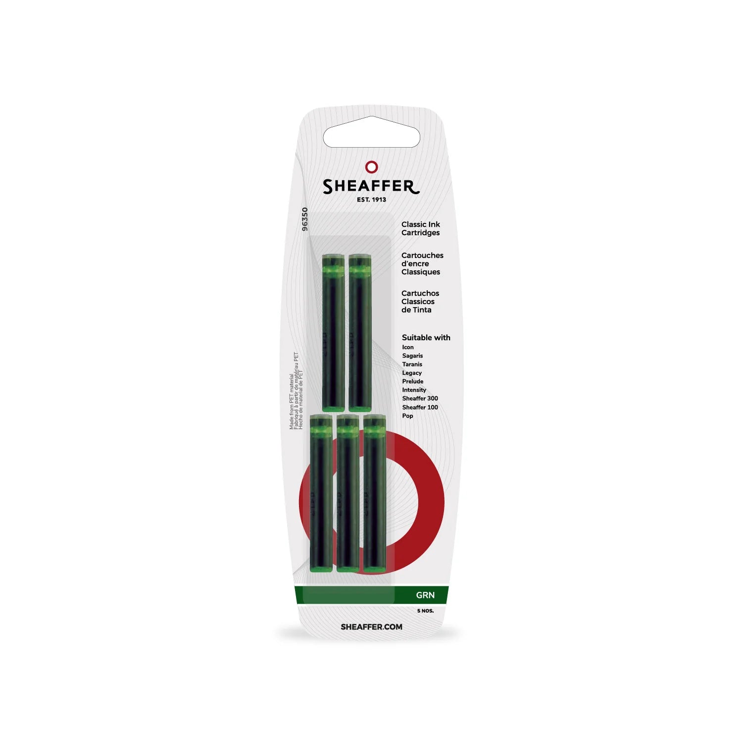 Cartouches d'encre SHEAFFER - Vert