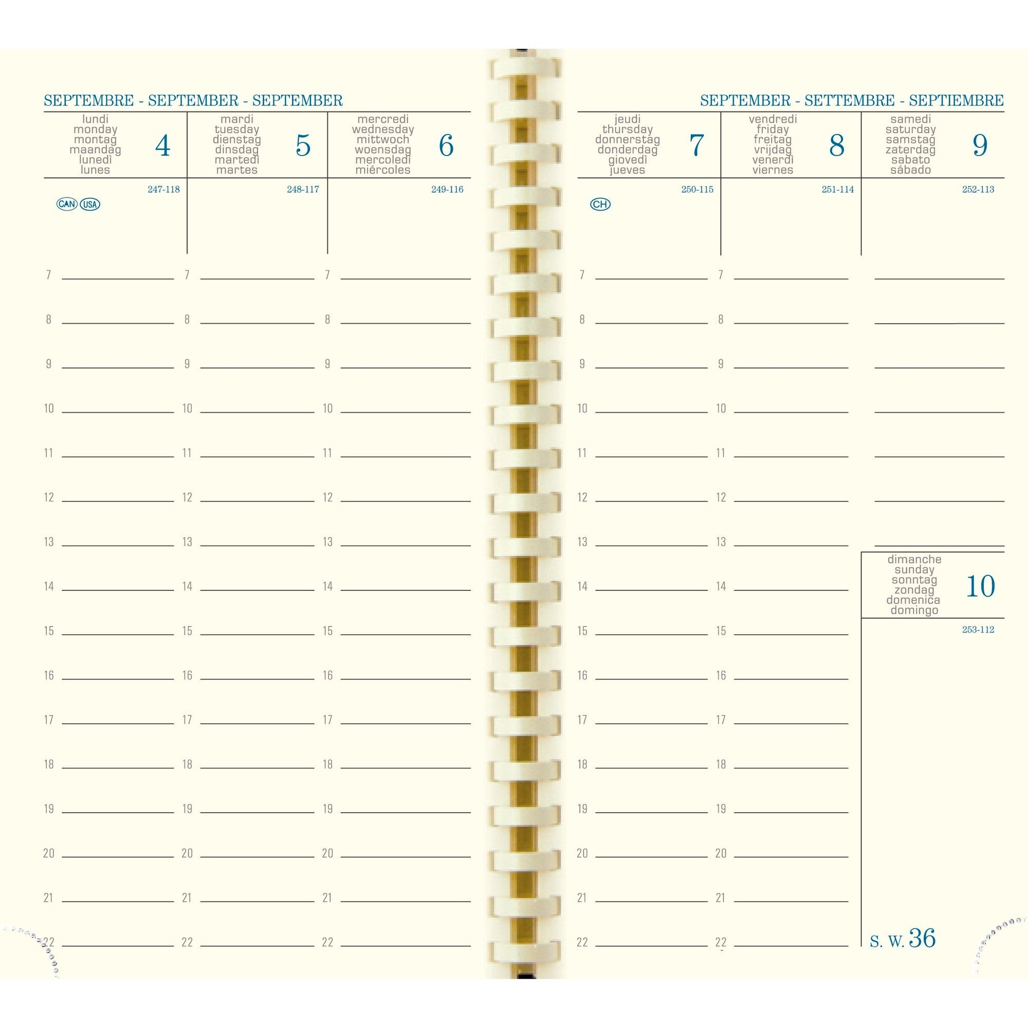 Agenda 2024-2025 EXACOMPTA SAD 16S Vérone - 1 semaine sur 2 pages - 9 x 16 cm - Bleu -