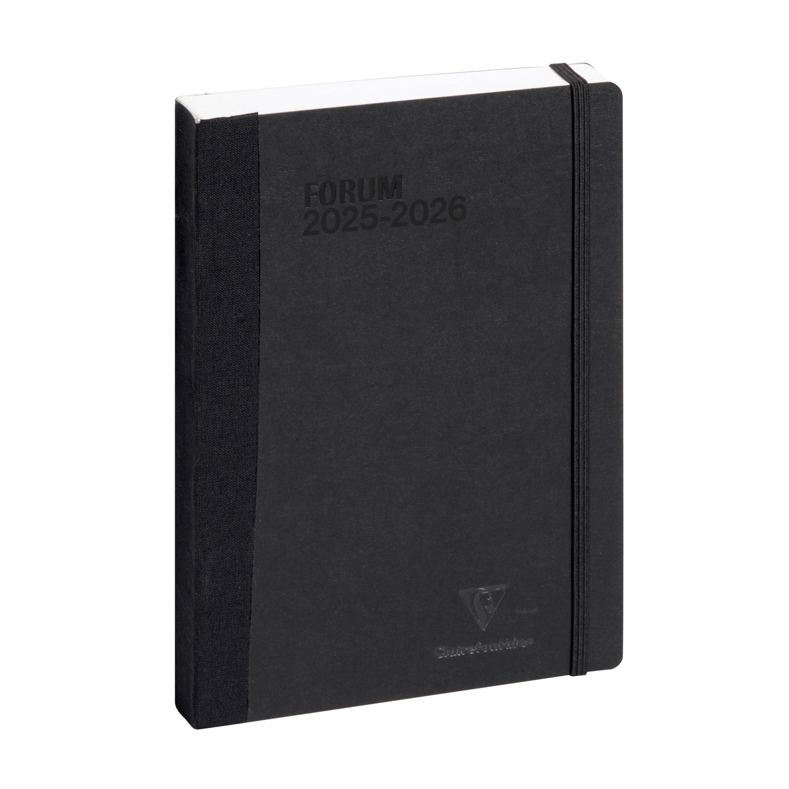 Agenda 2025 - 2026 CLAIREFONTAINE Forum - 12 x 17 cm - 1 jour par page - Orientation horizontale - Age Bag noir - 3660942056458