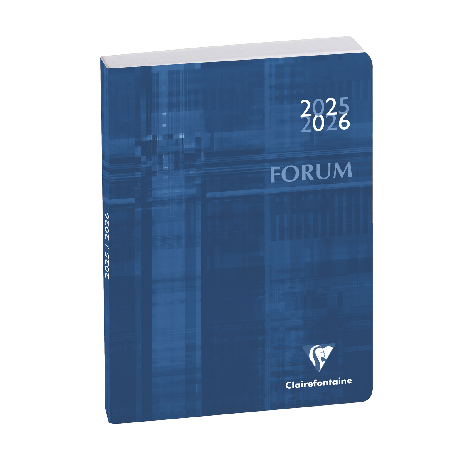 Agenda 2025 - 2026 CLAIREFONTAINE Forum - 12 x 17 cm - 1 jour par page - Orientation horizontale - Metric bleu - 3660942035231