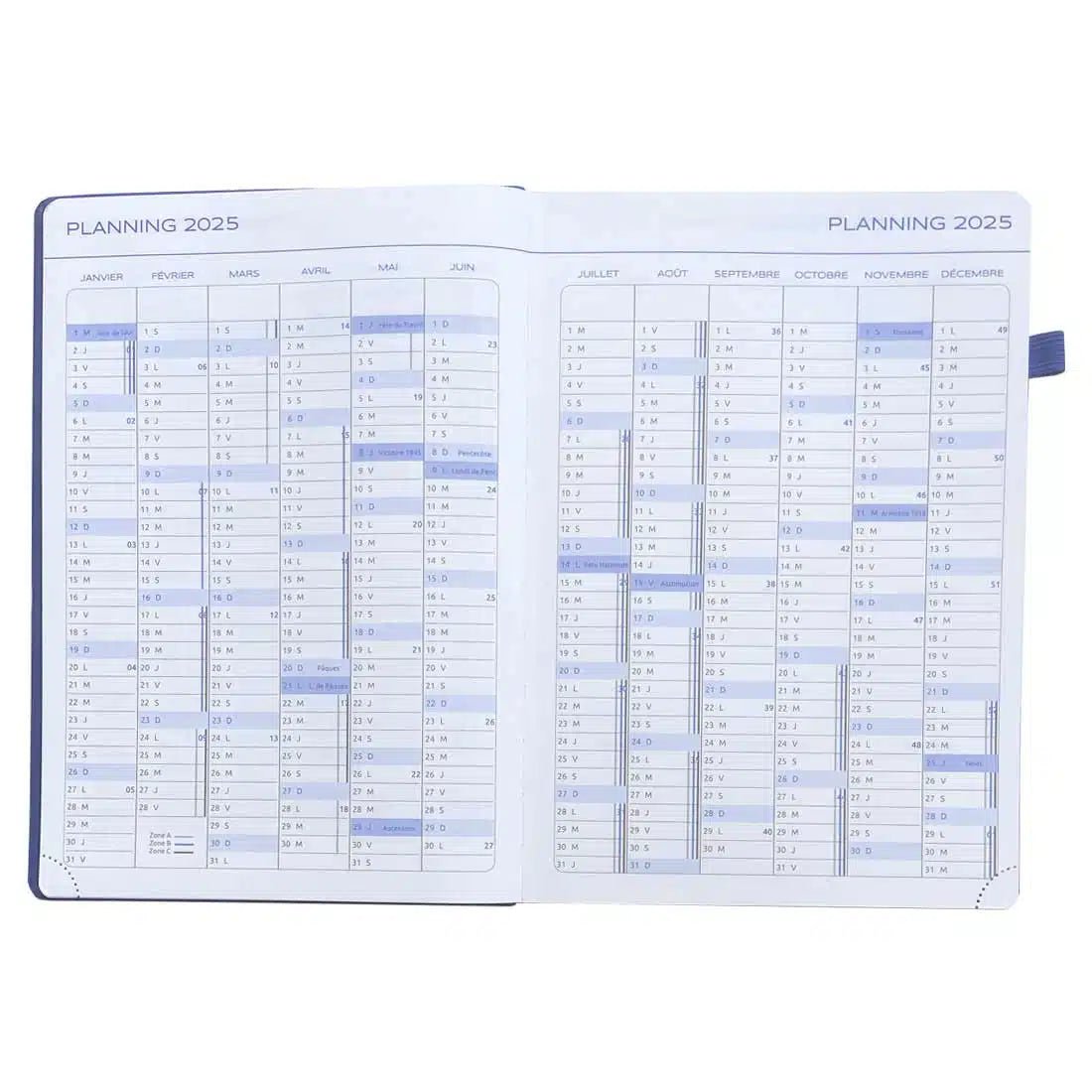 Agenda 2025 ÉPOPÉE Félicité - 1 semaine + notes - B5 - Fleurs Arty - 3760281973017