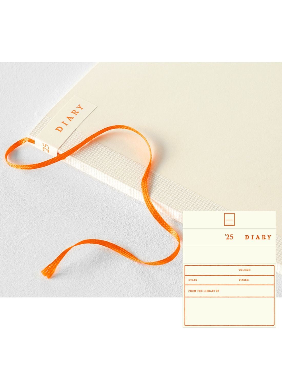 Agenda 2025 MIDORI MD PAPER Notebook Thin Diary - Mensuel - A4 - Blanc - 