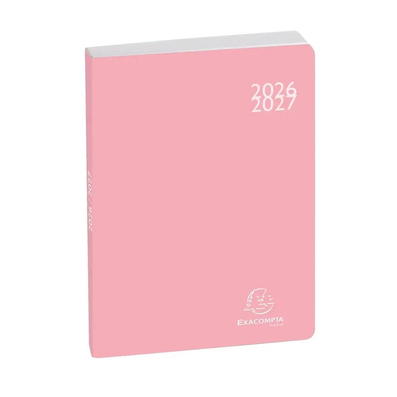 Agenda 2026 - 2027 EXACOMPTA Forum Color - 12 x 17 cm - 1 jour par page - Orientation horizontale - Soft Harmony rose - 3660942073462