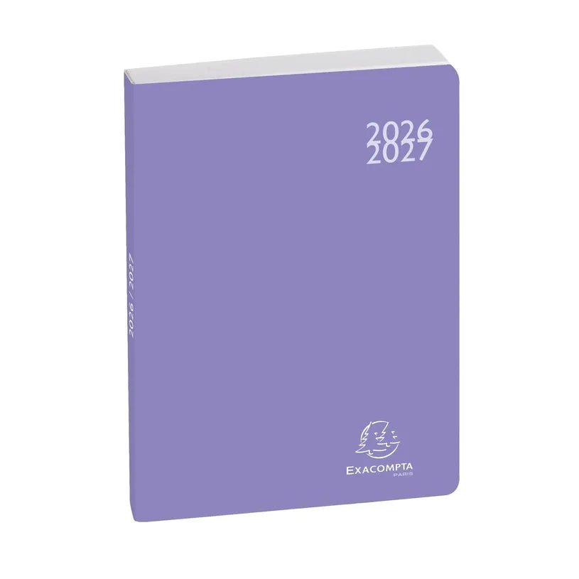 Agenda 2026 - 2027 EXACOMPTA Forum Color - 12 x 17 cm - 1 jour par page - Orientation horizontale - Soft Harmony violet - 3660942073479