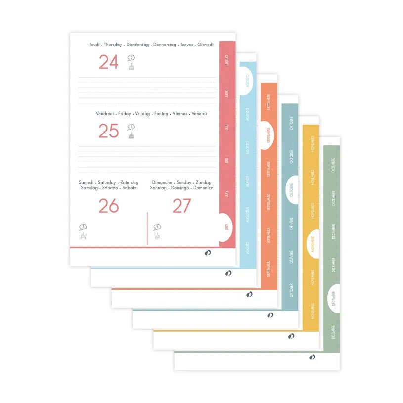 Agenda 2026 - 2027 QUO VADIS Eurotextagenda ML - 12 x 17 cm - 1 jour par page - Orientation horizontale - PSG - 3371010543144