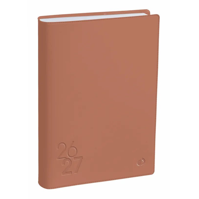 Agenda 2026 - 2027 QUO VADIS Eurotextagenda ML - 12 x 17 cm - 1 jour par page - Orientation horizontale - Touch rose orchidée - 3371010525911