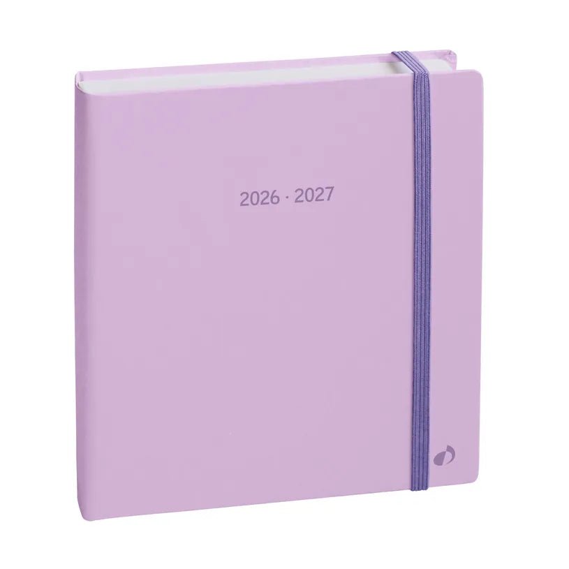 Agenda 2026 - 2027 QUO VADIS Exécutif Septembre Color - 16 x 16 cm - 1 semaine sur 2 pages - Orientation verticale - Pastel parme - 3371010543960