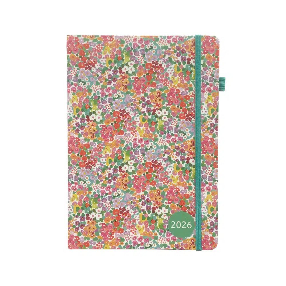 Agenda 2026 ÉPOPÉE Félicité - A5 - 1 semaine + notes - Orientation horizontale - Bouquets - 3760281972010