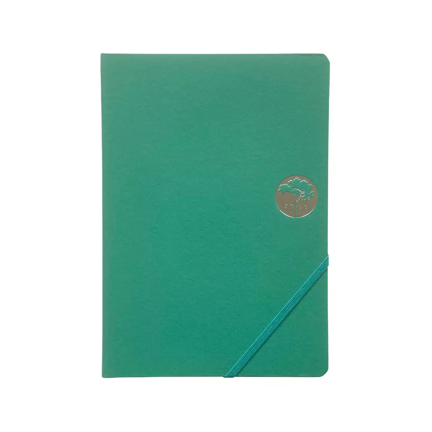 Agenda 2026 ÉPOPÉE Lucie - A5 - 1 semaine sur 2 pages - Orientation verticale - Vert émeraude - 